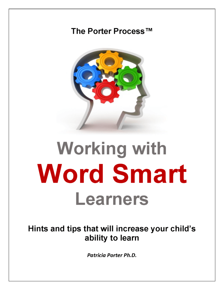 Working with Word Smart Learners