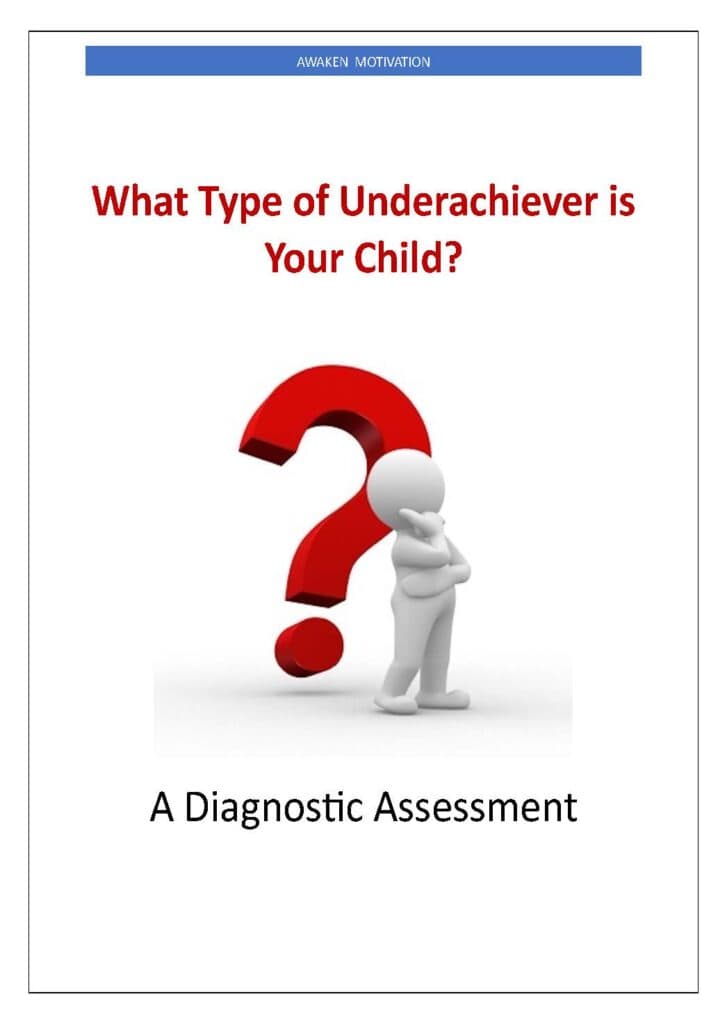 Awaken Motivation: What Type of Underachiever is Your Child?
