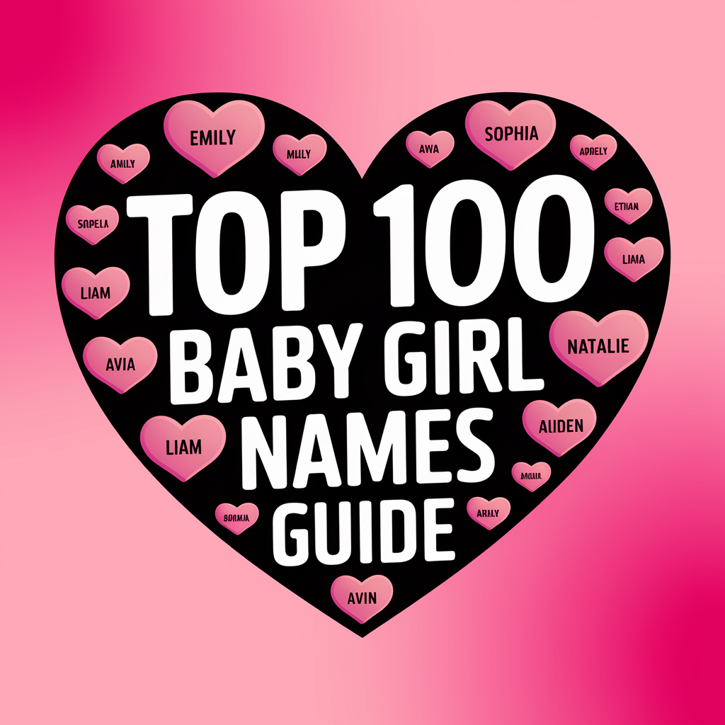 Top 100 Baby Girl Names Guide With Meanings